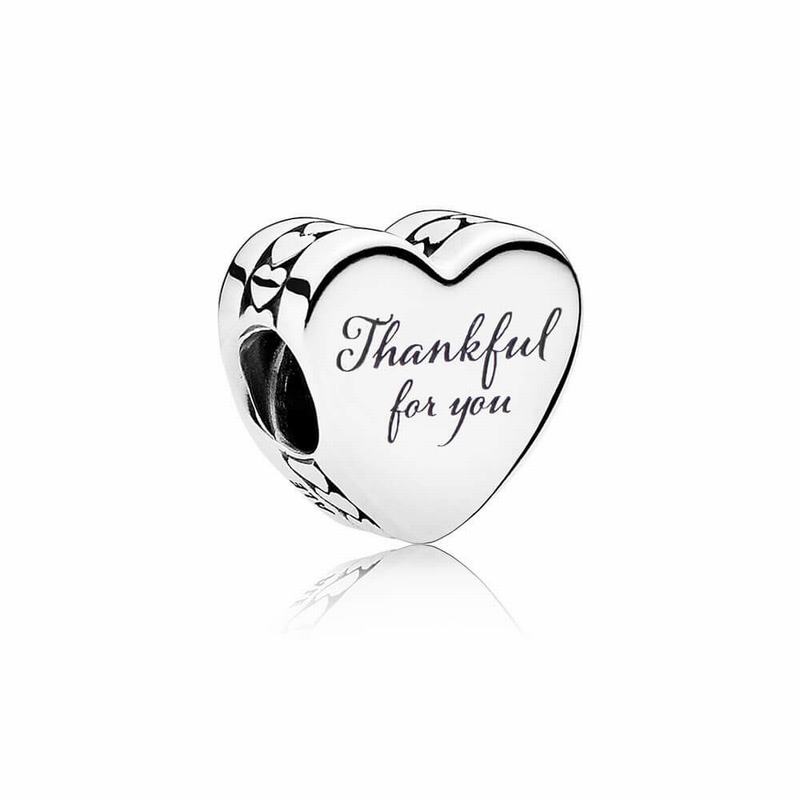 Pandora Thankful For You Charm - Sterling Silver/Enamel/Red - Canada | IQ5565HY